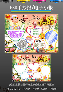 psd白族少数民族风俗美食服饰特色介绍手抄报