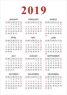 日历2019年设计图_日历2019年模板下载_日历