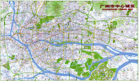 广州市中心城区地图图片设计素材_高清模板下