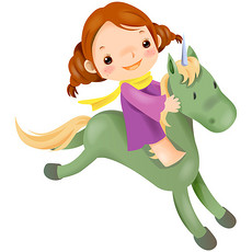 卡通骑马图片素材_卡通骑马图片素材下载_卡