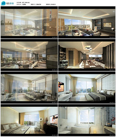 东方豪华别墅LED屏幕显示大字广告语