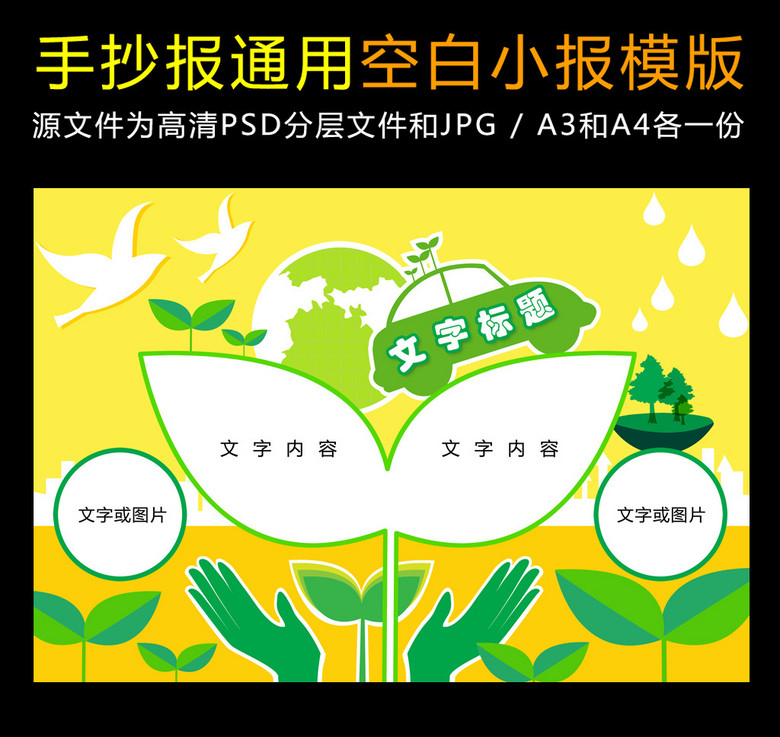 绿色环保手抄报的图片