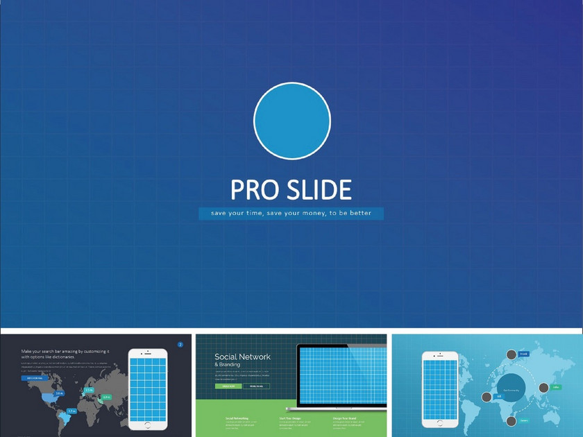 商务手机app设计推广报告动态PPT