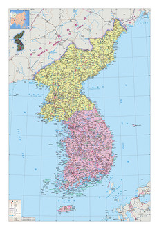 韩国地图模板_韩国地图设计素材下载_韩国地