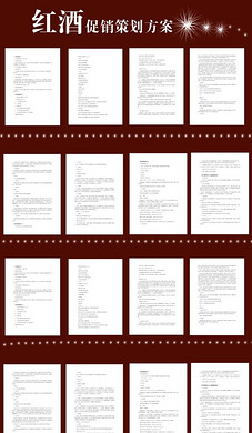红酒网络营销方案Word模板
