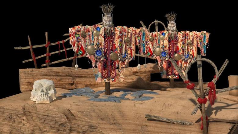 原始部落祭坛祭奠场景鬼神论坛(图片编号:148