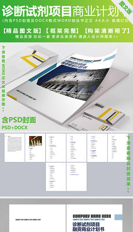 无人机项目融资商业计划书目录7P