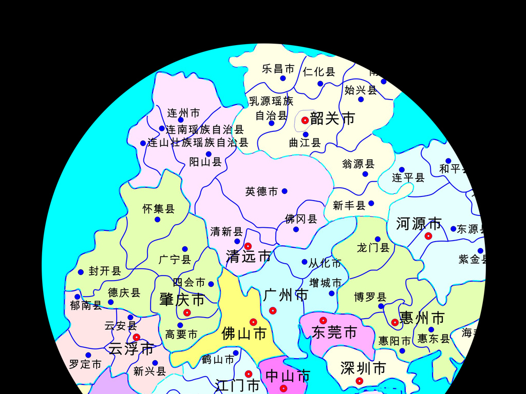 广东省高清地图广东地图大图图片