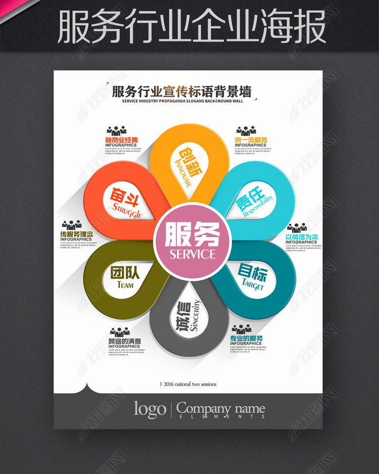 服务行业文化标语海报(图片编号:15007754)_企