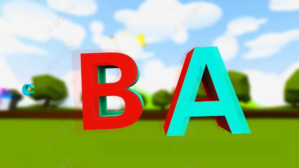 字母儿歌高清视频素材