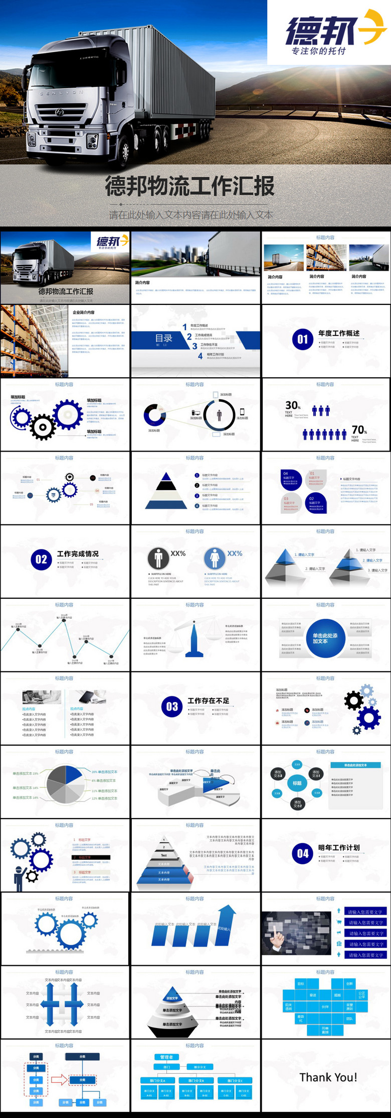 德邦物流企业简介动态ppt模板(图片编号:1503