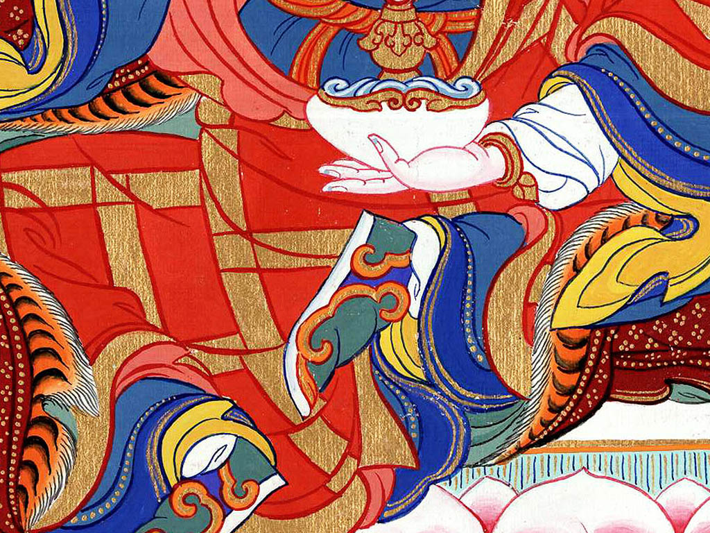 莲花生大师唐卡