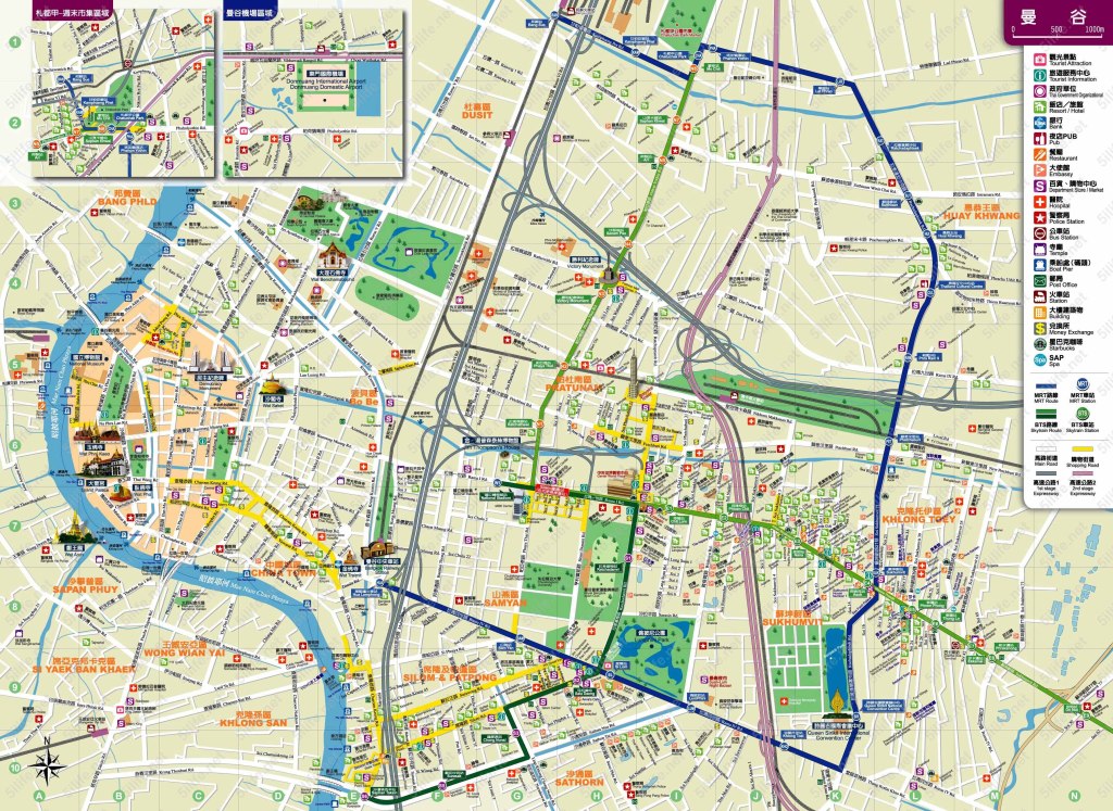 泰国曼谷地图高清版大图