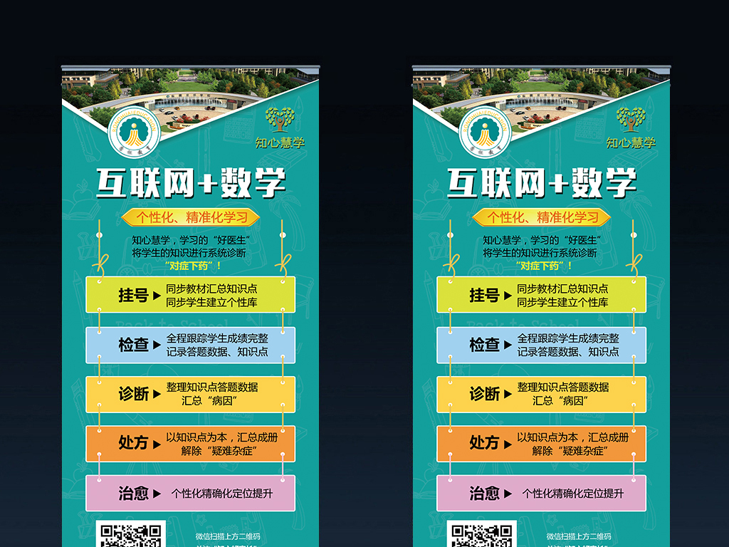 教育培训机构易拉宝