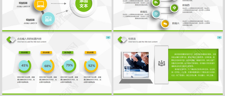 财务统计总结报告经营数据分析PPT模板