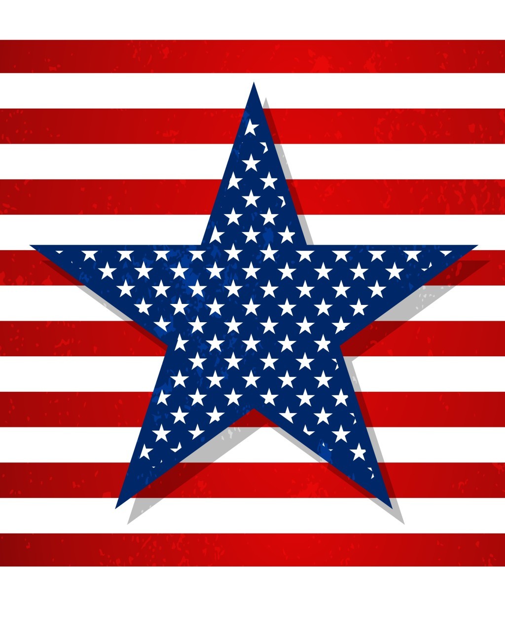 星星抽象图案美国国旗元素图片设计素材_高清