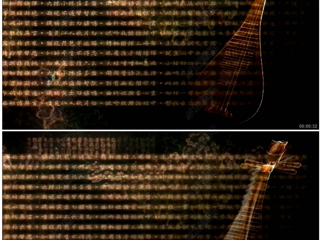 琵琶行乐器弹奏白居易古韵中国风视频