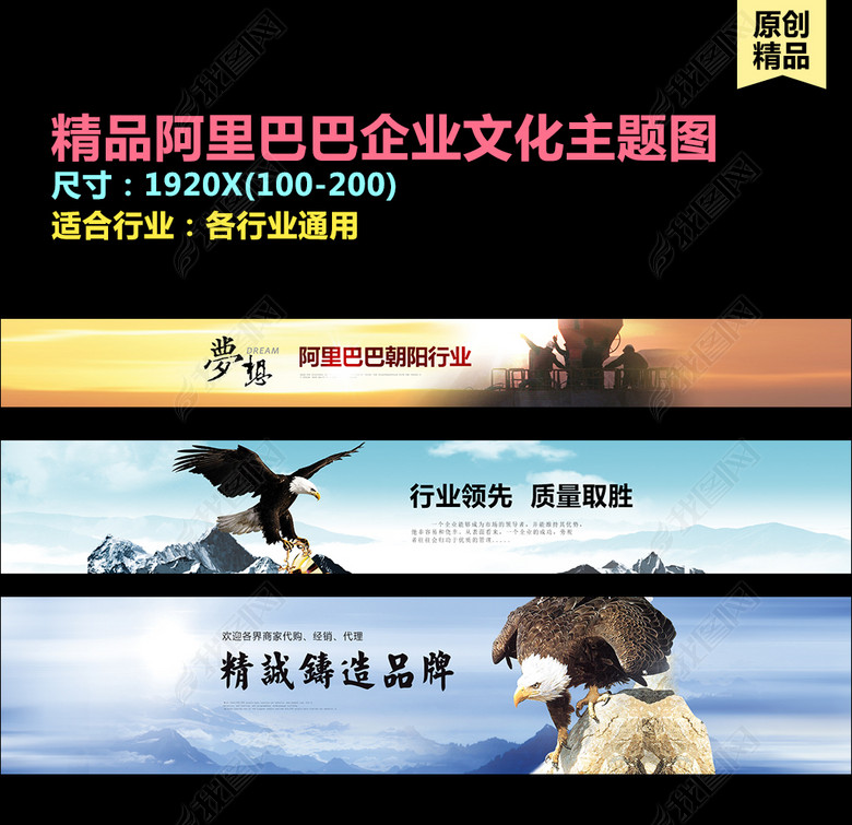 企业文化宗旨鹰阿里巴巴主题图(图片编号:154