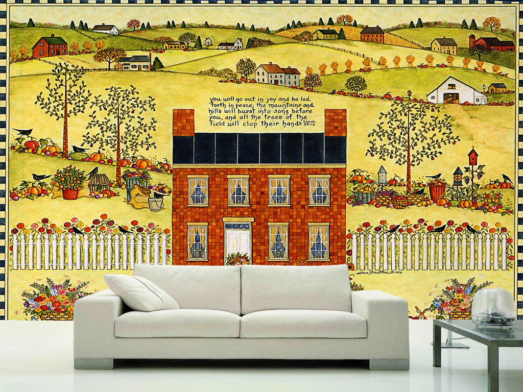 美国西部农场庄园瓜果遍地小清新美式.图片设