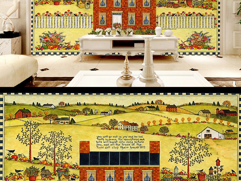 美国西部农场庄园瓜果遍地小清新美式.图片设