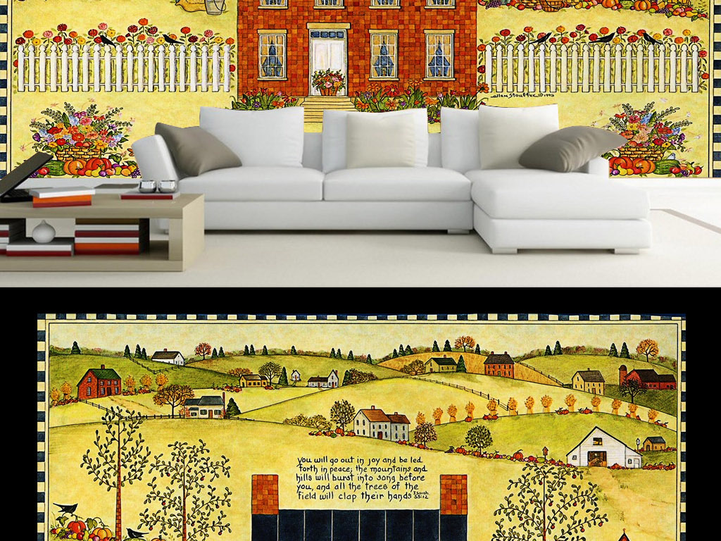 美国西部农场庄园瓜果遍地小清新美式.图片设