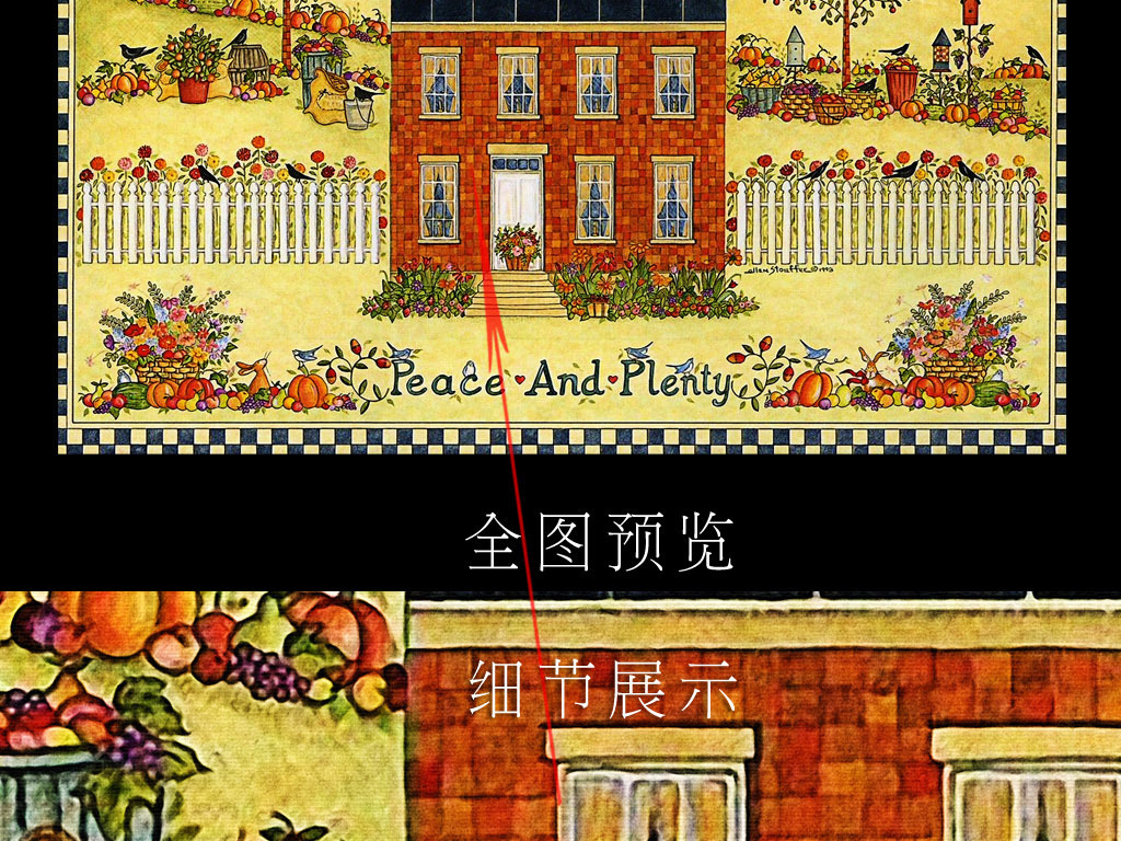 美国西部农场庄园瓜果遍地小清新美式.图片设