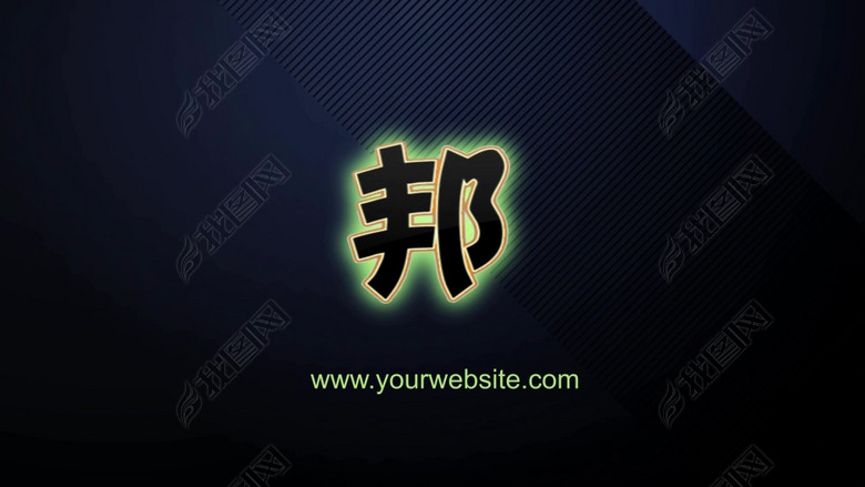 AE模板马赛克像素闪烁方块网格拼接标志(图片