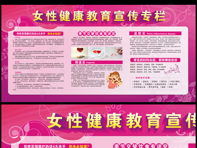 女性健康教育妇科医院宣传专栏(图片编号:156