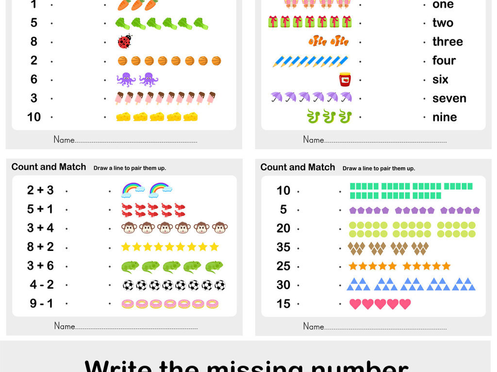 幼儿儿童数学教育画册