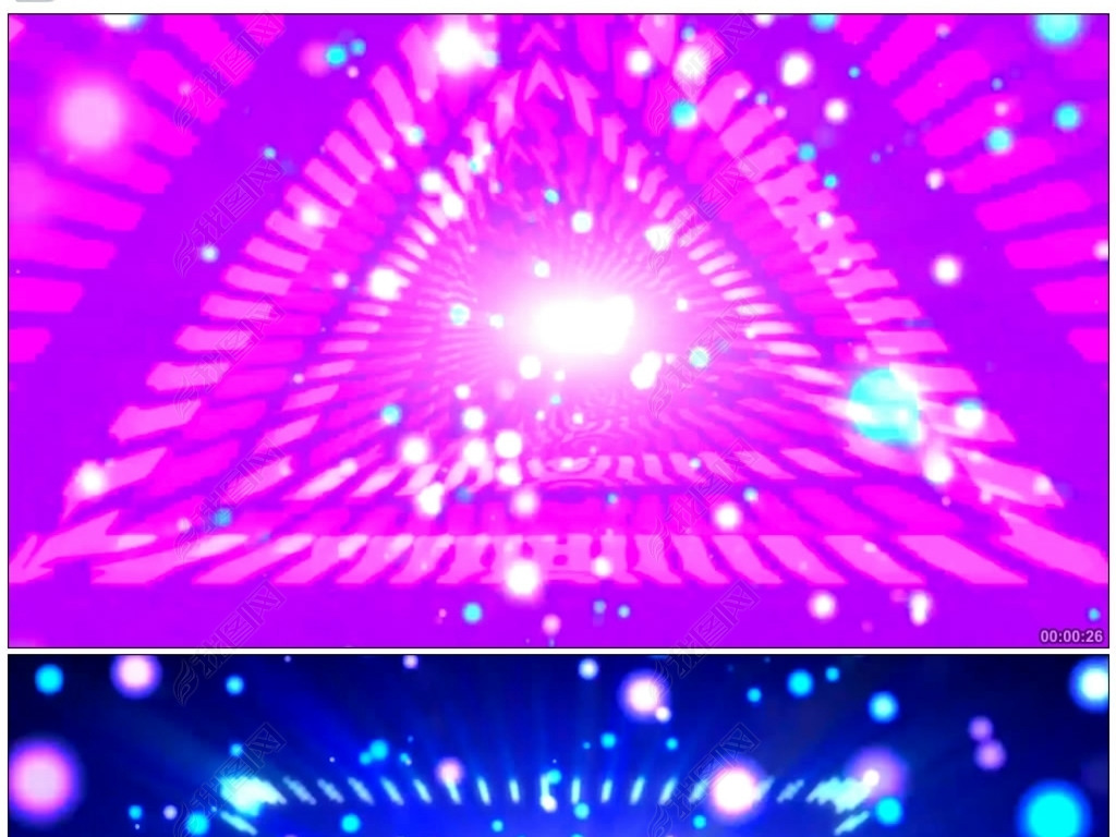 绚丽五角星青春活力动感舞蹈视频素材