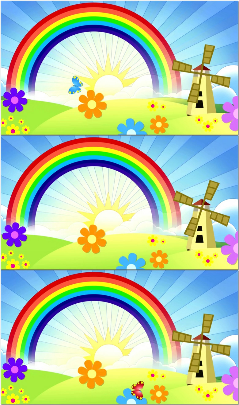 彩虹宝宝儿歌曲谱_儿歌曲谱