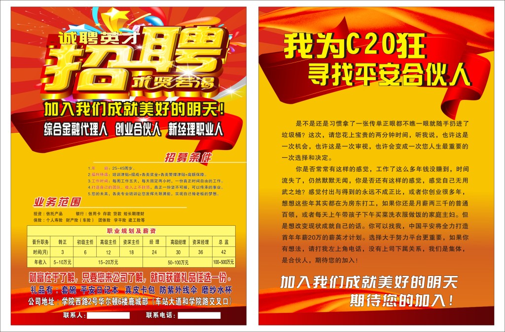招聘彩页_招聘彩页图片(2)