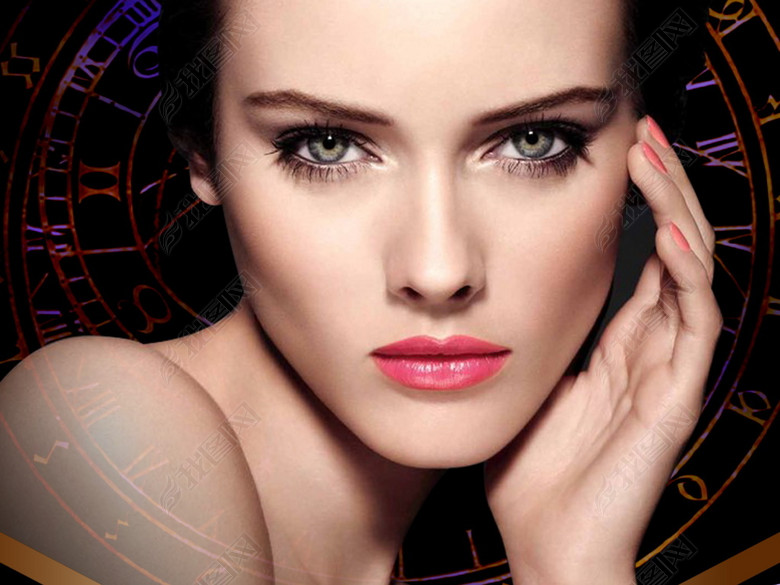 韩式半永久定妆祛斑去皱美白海报模板广告(图