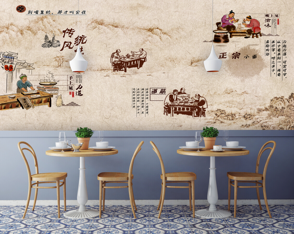 我图网提供精品流行手绘人物传统美食餐饮拉面馆民俗画背景墙素材下载,作品模板源文件可以编辑替换,设计作品简介: 手绘人物传统美食餐饮拉面馆民俗画背景墙 位图, RGB格式高清大图,使用软件为 Photoshop CS5(.psd)