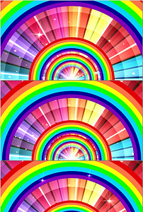 彩虹的约定歌曲舞台动感演出舞台LED背景