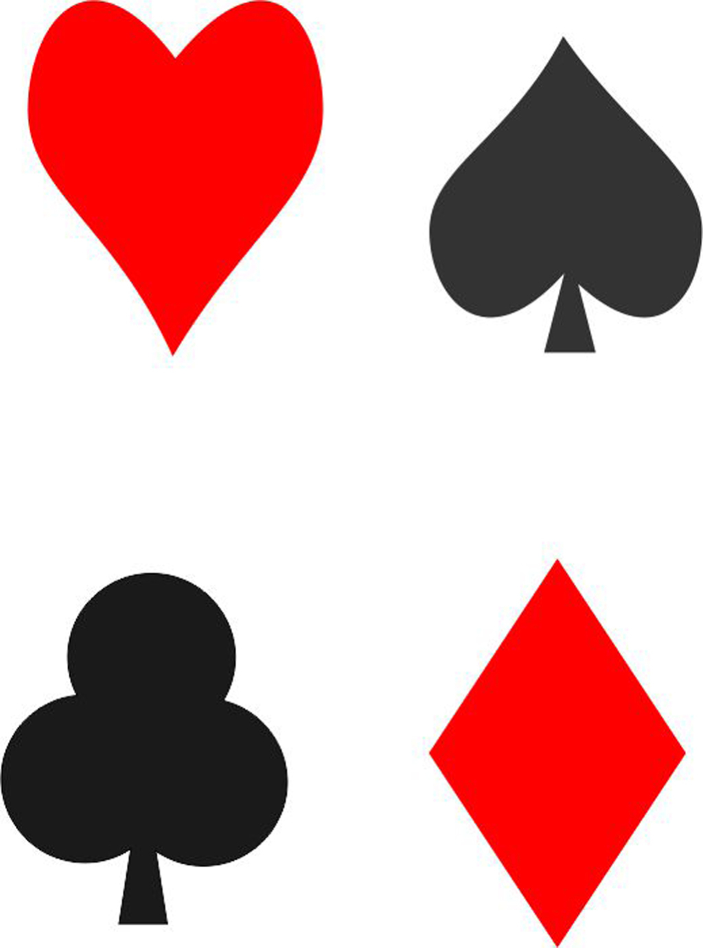 扑克牌四花色素材模板高清矢量图下载图片设计