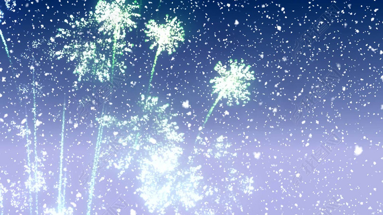 2017鸡年除夕夜烟花绽放迎新年视频素材(图片