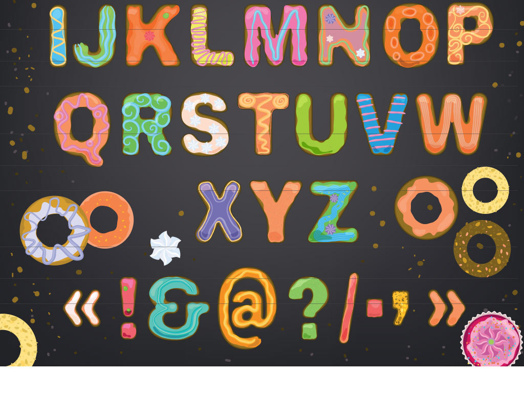 美味饼干英文字体设计图图片素材_高清其他模