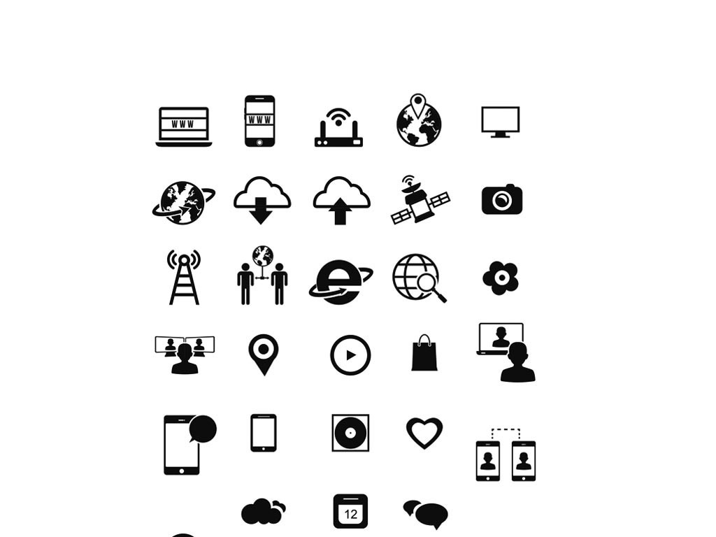 【本作品下载内容为:"科技网络矢量小图标icon"模板,其他内容仅为参考,如需印刷成实物请先认真校稿,避免造成不必要的经济损失。】 【声明】未经权利人许可,任何人不得随意使用本网站的原创作品(含预览图),否则将按照我国著作权法的相关规定被要求承担最高达50万元人民币的赔偿责任。