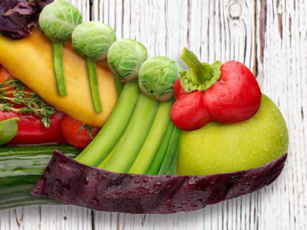 高清超市生鲜水果人背景墙