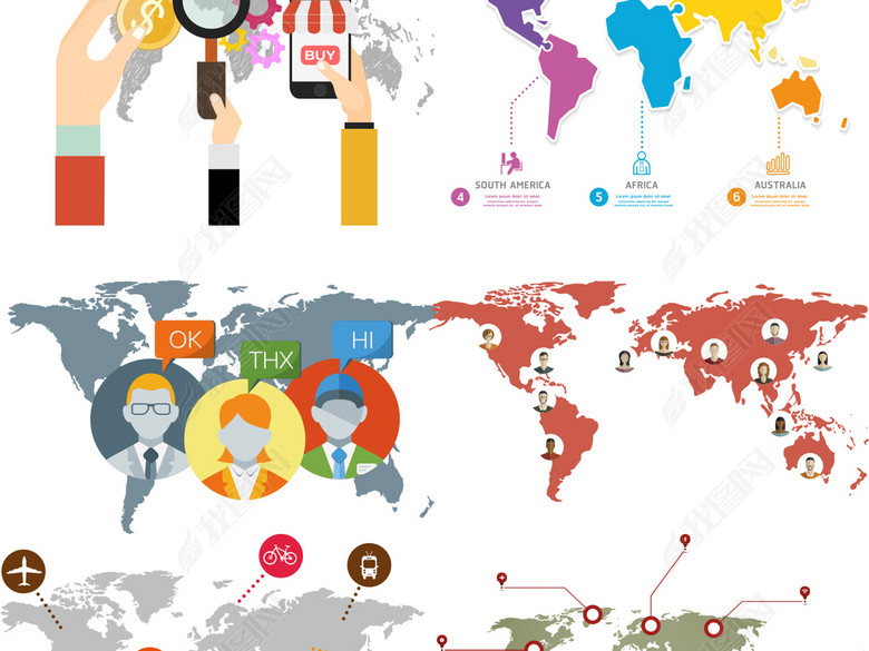 高清标注类世界地图矢量印刷精度源文件合集(