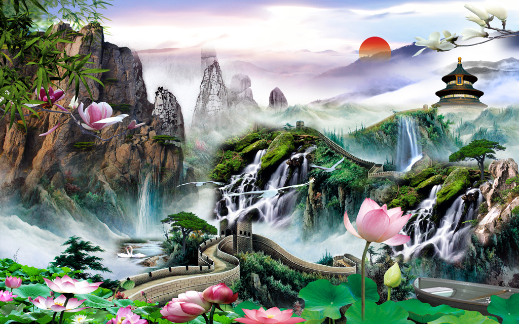 山水画图片高清大图欣赏 15934111-6b554a8f088617b7eea2b8e124cee766.jpg