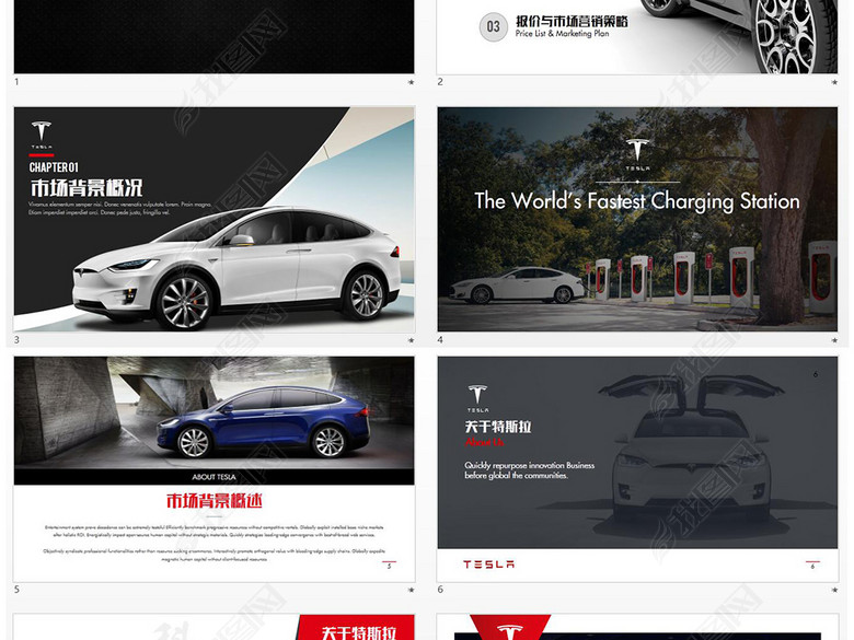 新能源汽车特斯拉tesla营销策划方案ppt(图片编