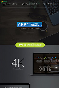 【精品】互联网公司简介Keynote模板设计素材