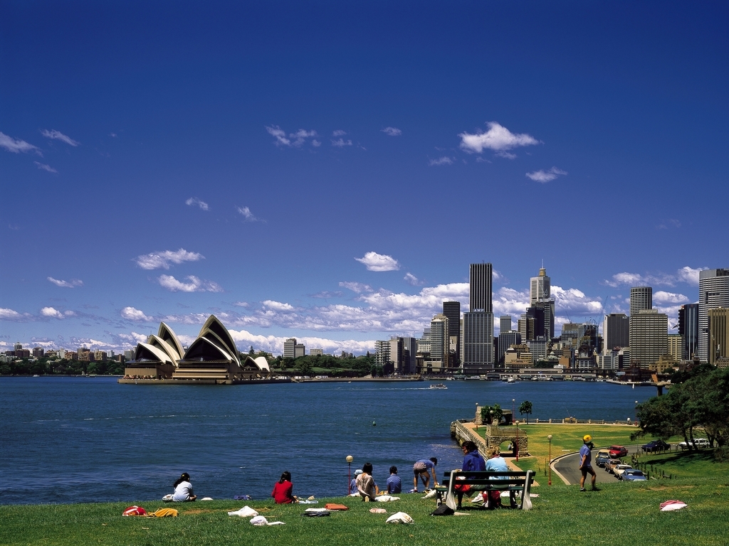 澳洲风光世界风景海边休闲城市景观