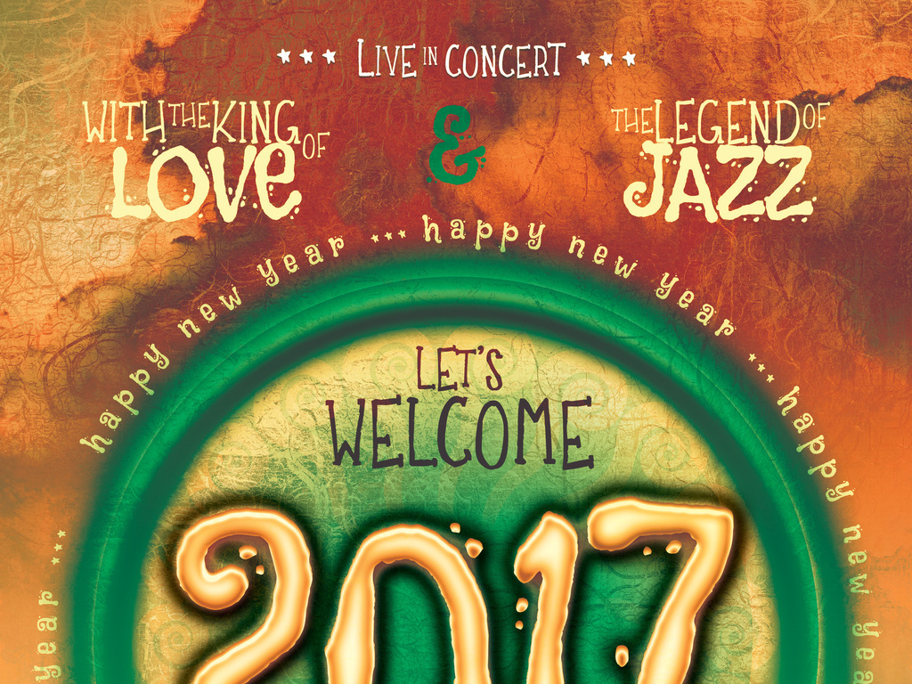 多色炫彩奇幻童话手绘水彩元旦新年活动海报