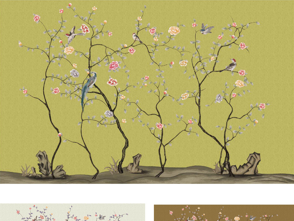 【本作品下载内容为:"手绘中式工笔花鸟牡丹背景墙装饰画"模板,其他内容仅为参考,如需印刷成实物请先认真校稿,避免造成不必要的经济损失。】 【声明】未经权利人许可,任何人不得随意使用本网站的原创作品(含预览图),否则将按照我国著作权法的相关规定被要求承担最高达50万元人民币的赔偿责任。