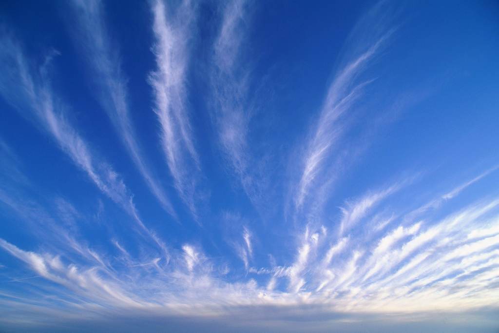 唯美天空蓝天白云背景阳光天空光线