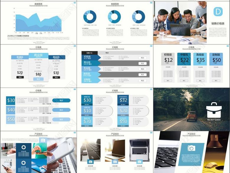 商务总结计划汇报项目管理工作总结汇报(图片