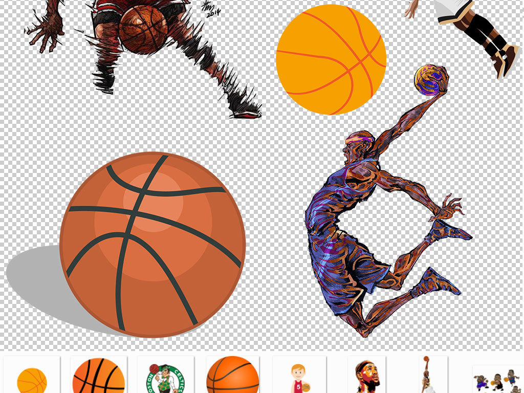 nba篮球明星海报png素材